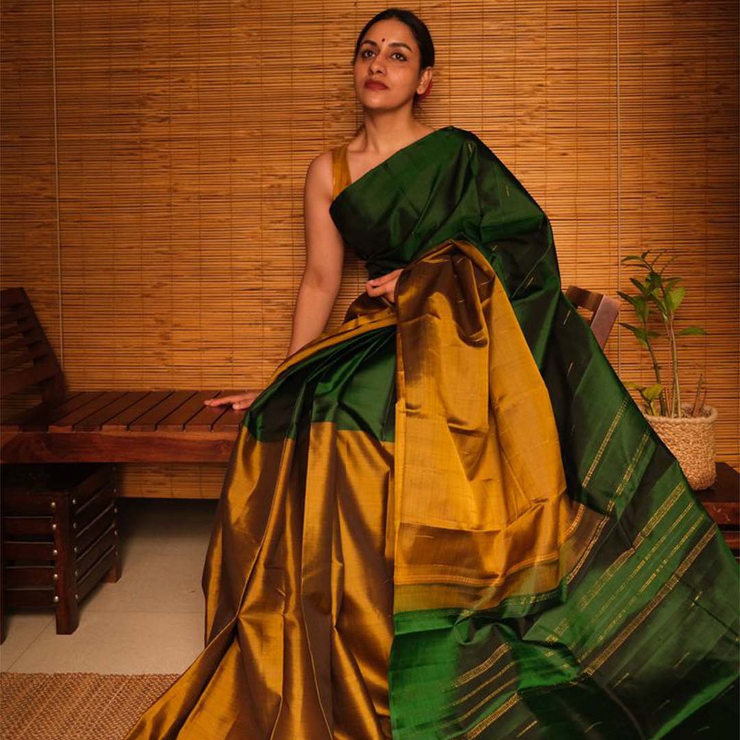 Jaypore Purple Hand Woven Saree