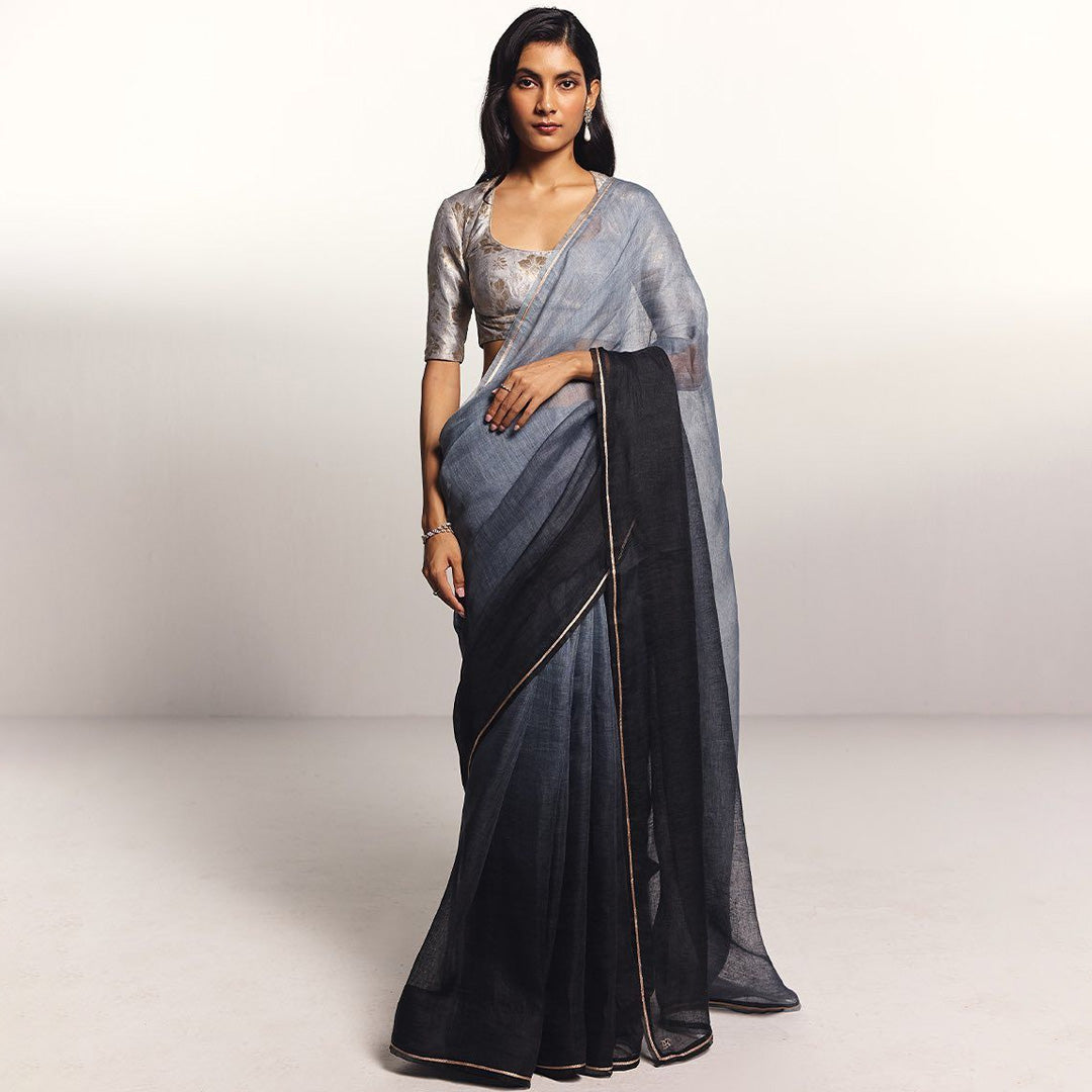 Koskii Maroon Soft Silk Saree